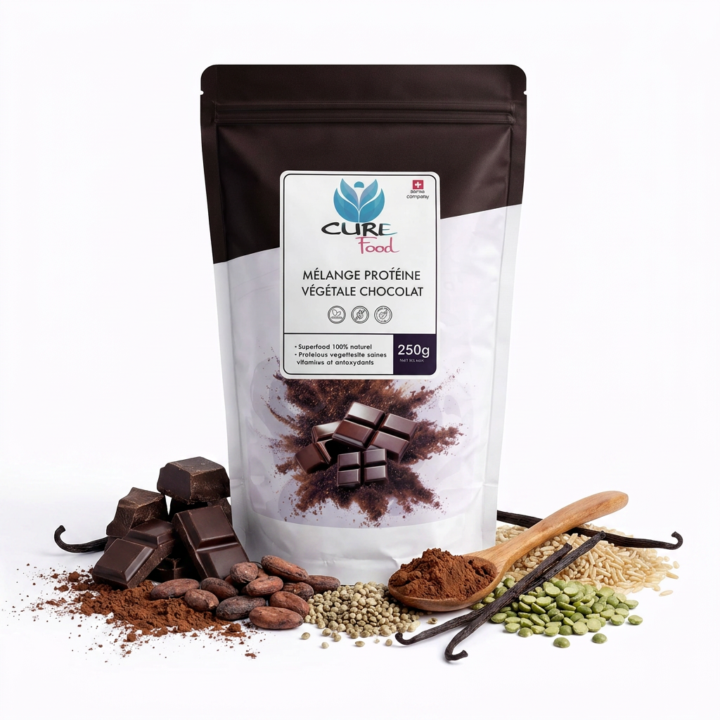 Schokoladen-Pflanzenproteinmischung